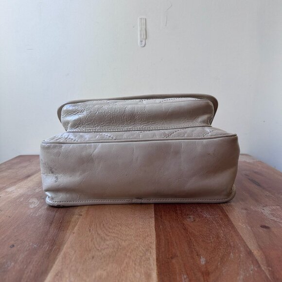 Saint Laurent Leather Niki Chain Satchel Light Natural White - Picture 3 of 16